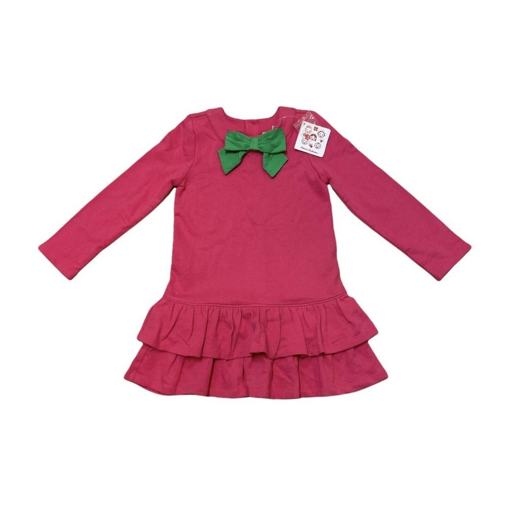 New Tags Hanna Andersson Girls Pink Dress Long Sleeve Size 120 US Size 6-7